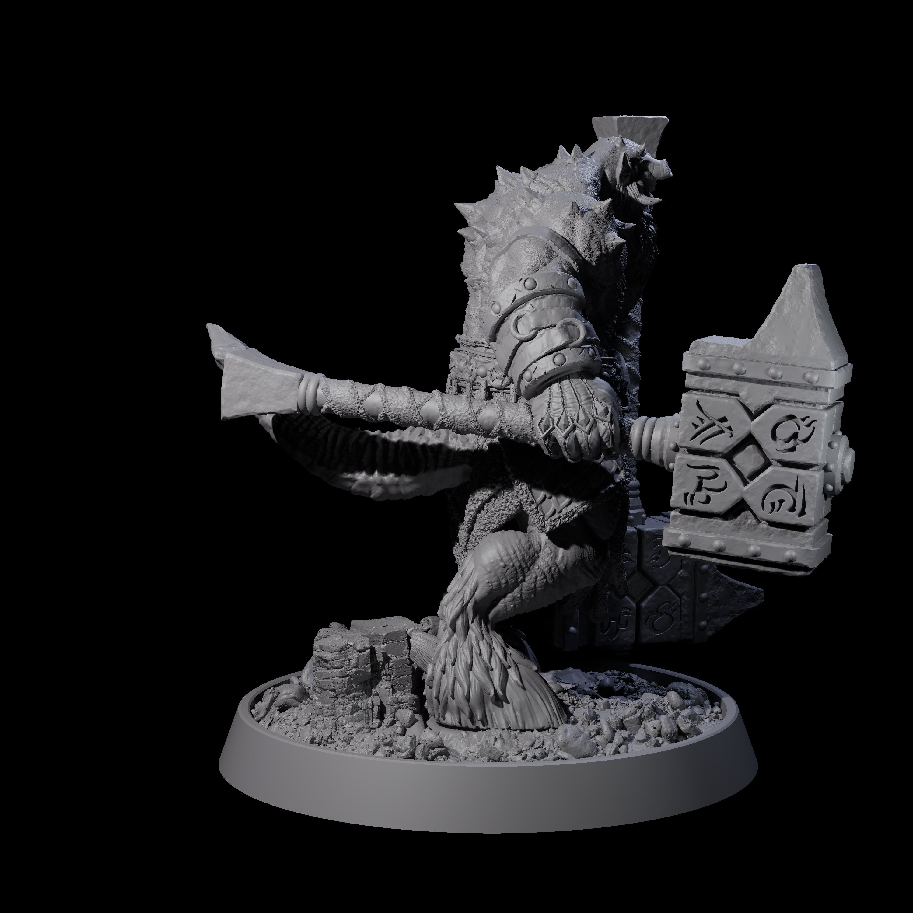 Legionnaire of Hel N Miniature for Dungeons and Dragons, Pathfinder or other TTRPGs