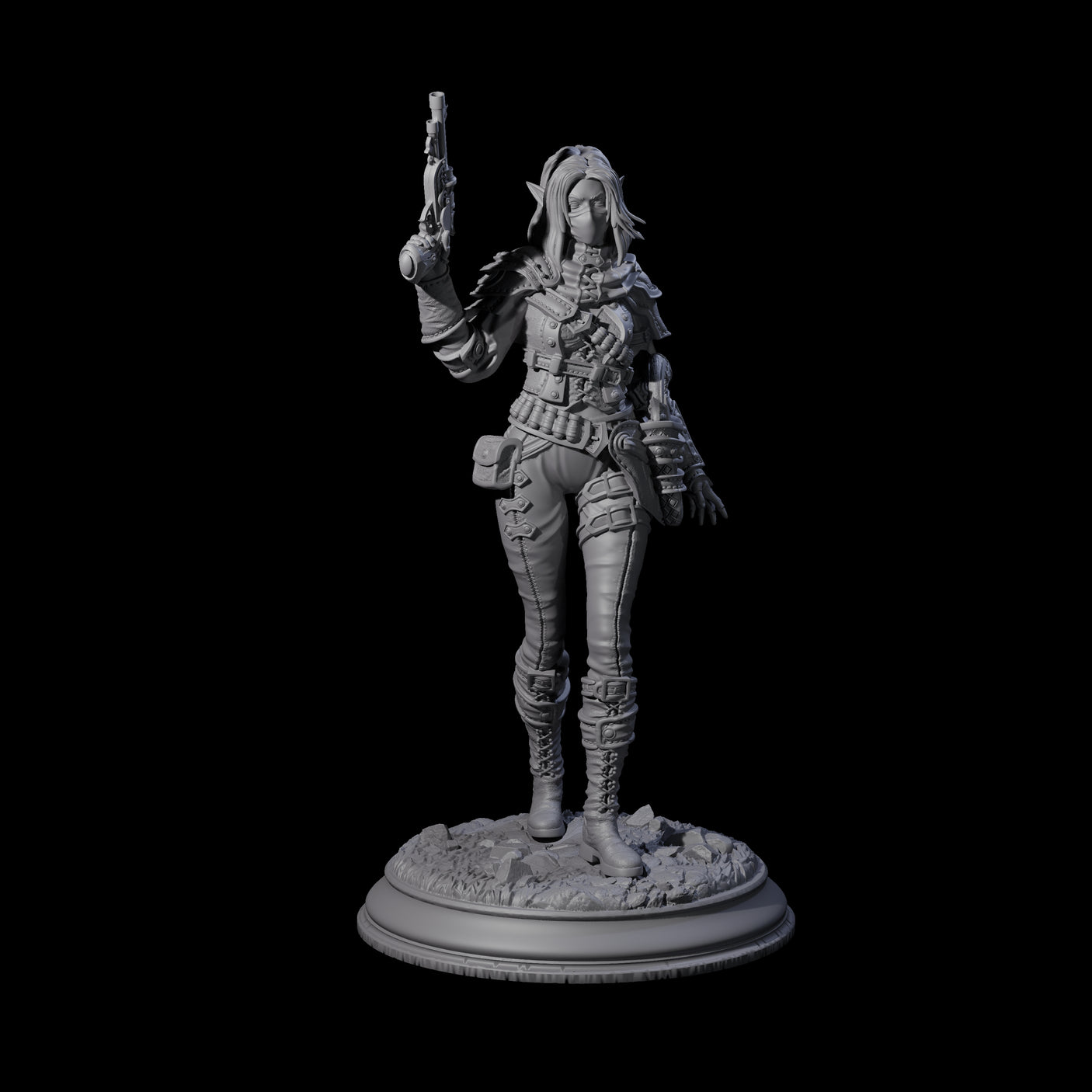 Lethal Gunslinger Miniature for Dungeons and Dragons, Pathfinder or other TTRPGs