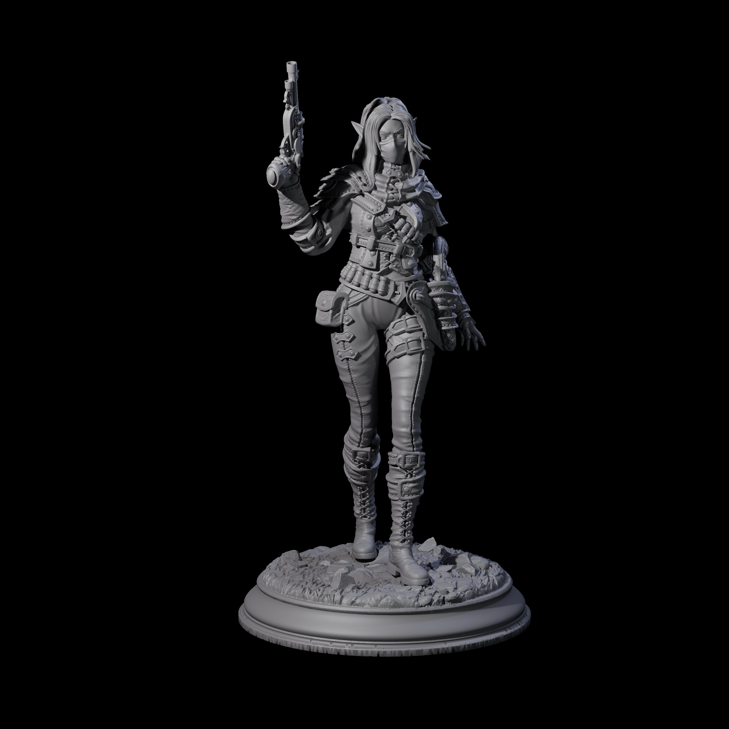 Lethal Gunslinger Miniature for Dungeons and Dragons, Pathfinder or other TTRPGs