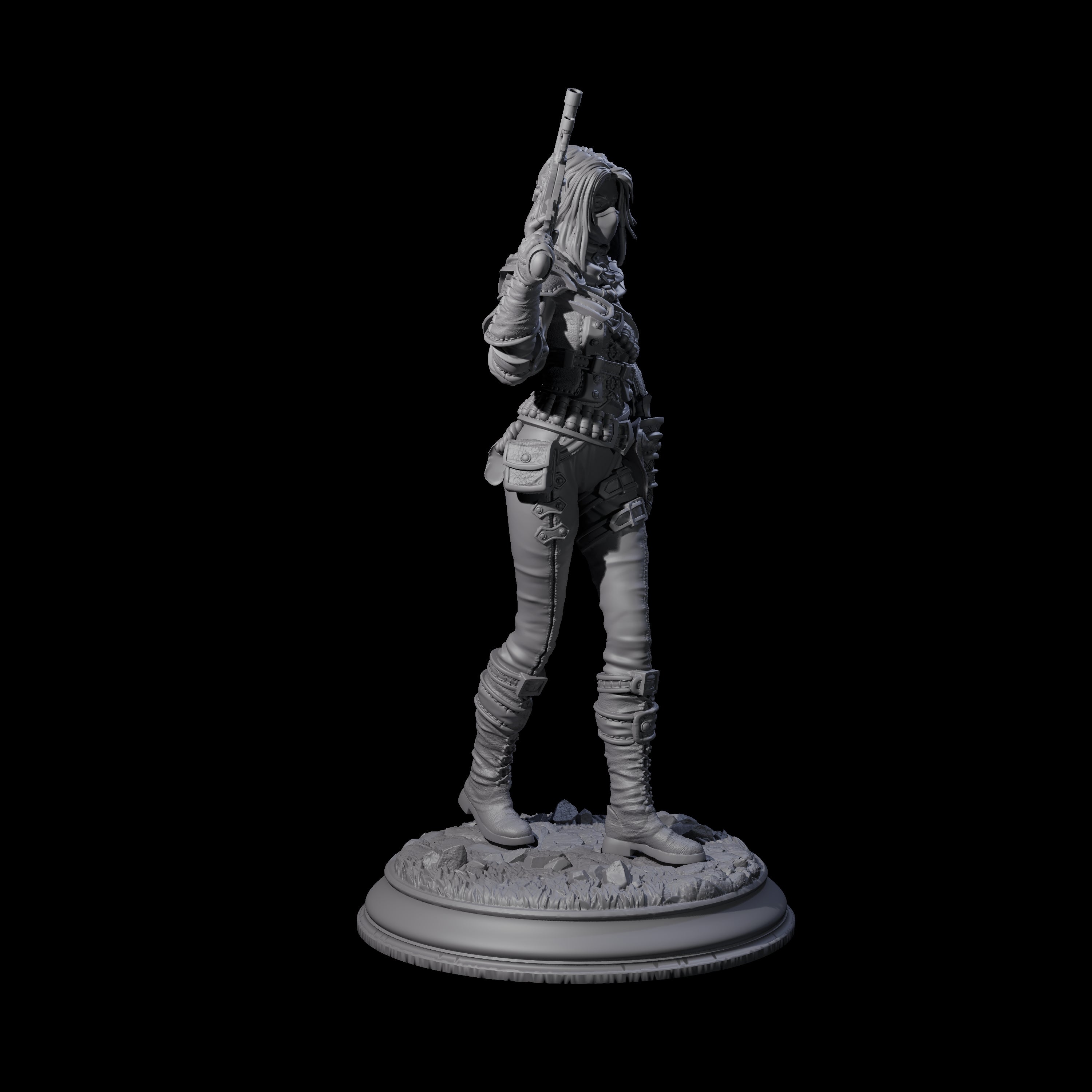 Lethal Gunslinger Miniature for Dungeons and Dragons, Pathfinder or other TTRPGs