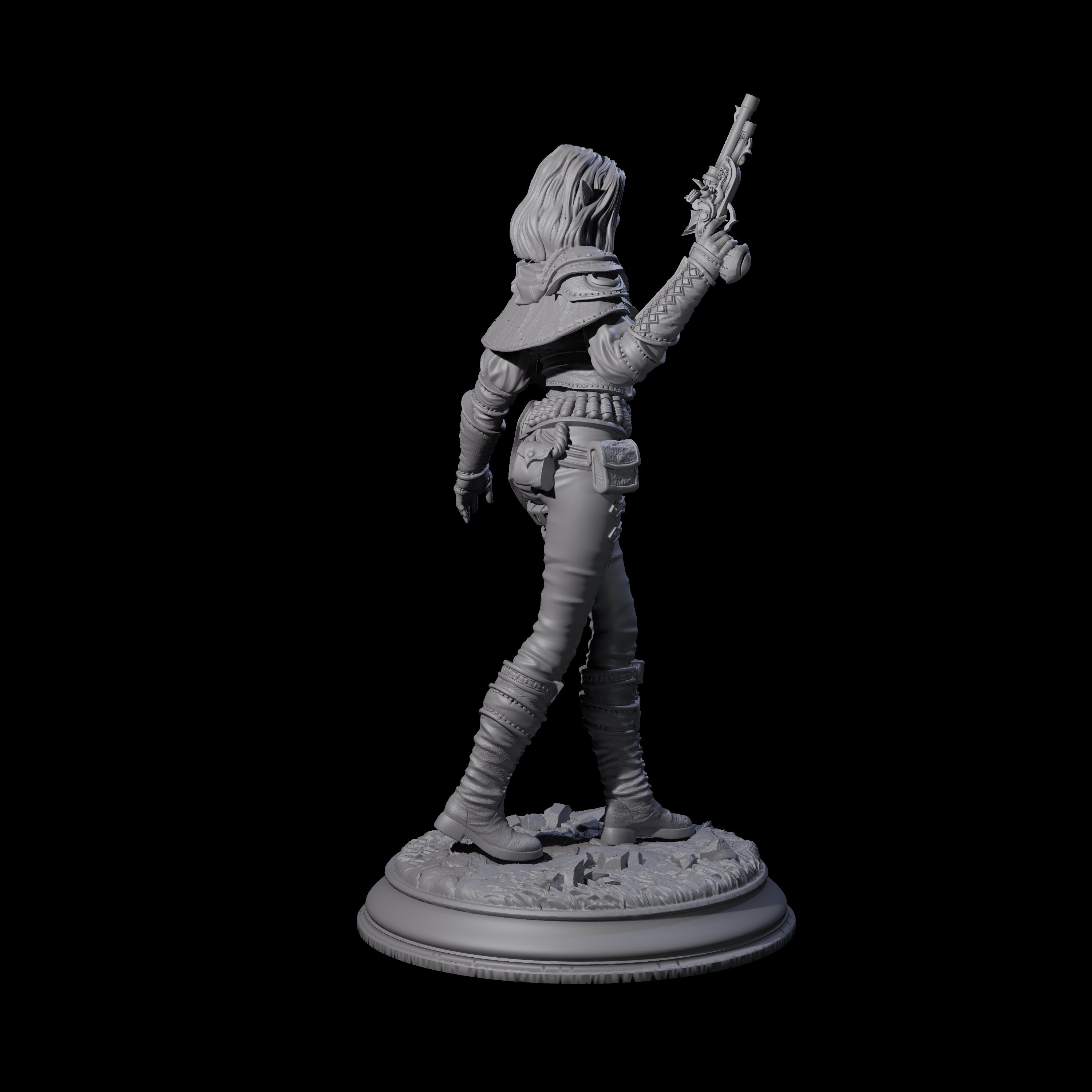 Lethal Gunslinger Miniature for Dungeons and Dragons, Pathfinder or other TTRPGs