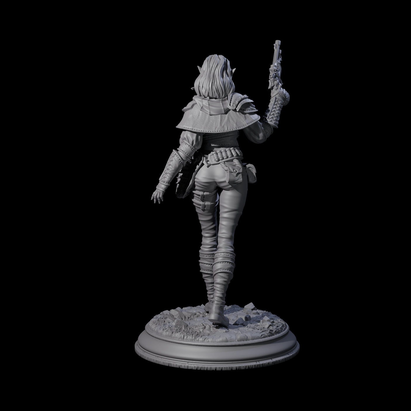 Lethal Gunslinger Miniature for Dungeons and Dragons, Pathfinder or other TTRPGs