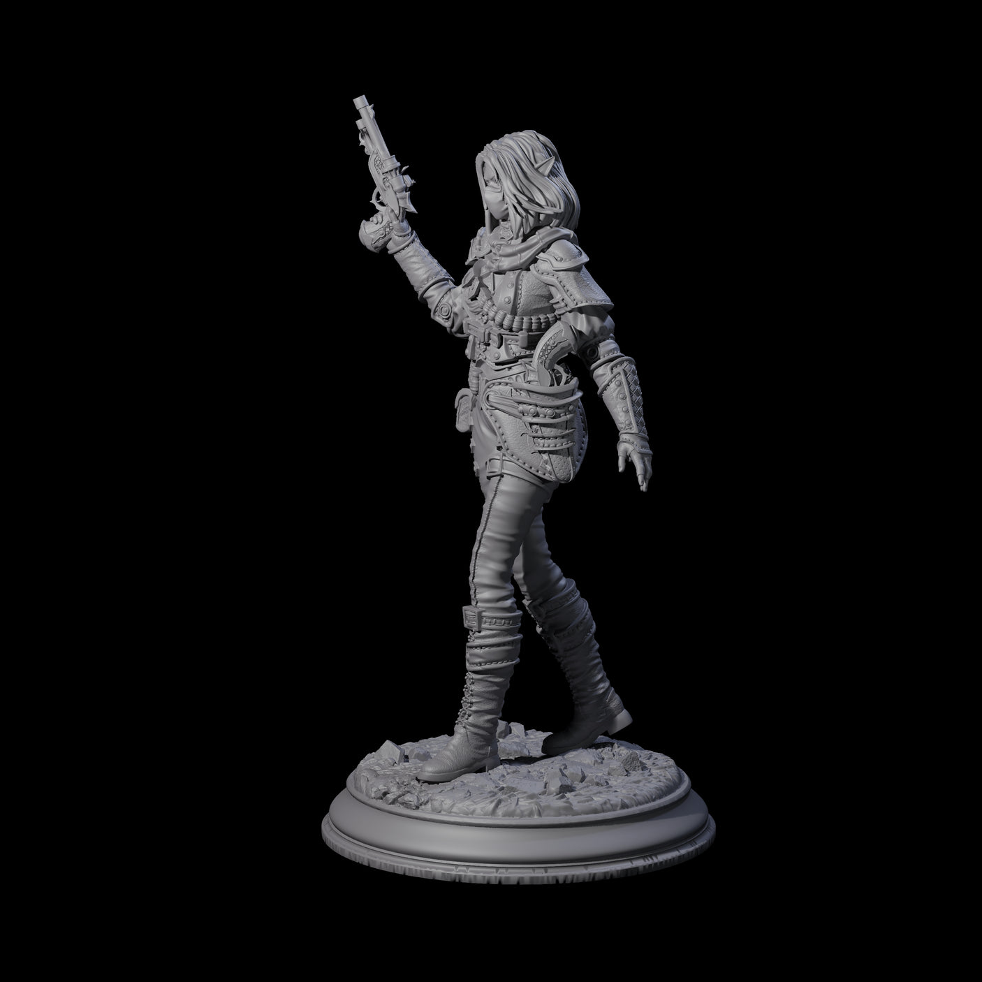 Lethal Gunslinger Miniature for Dungeons and Dragons, Pathfinder or other TTRPGs