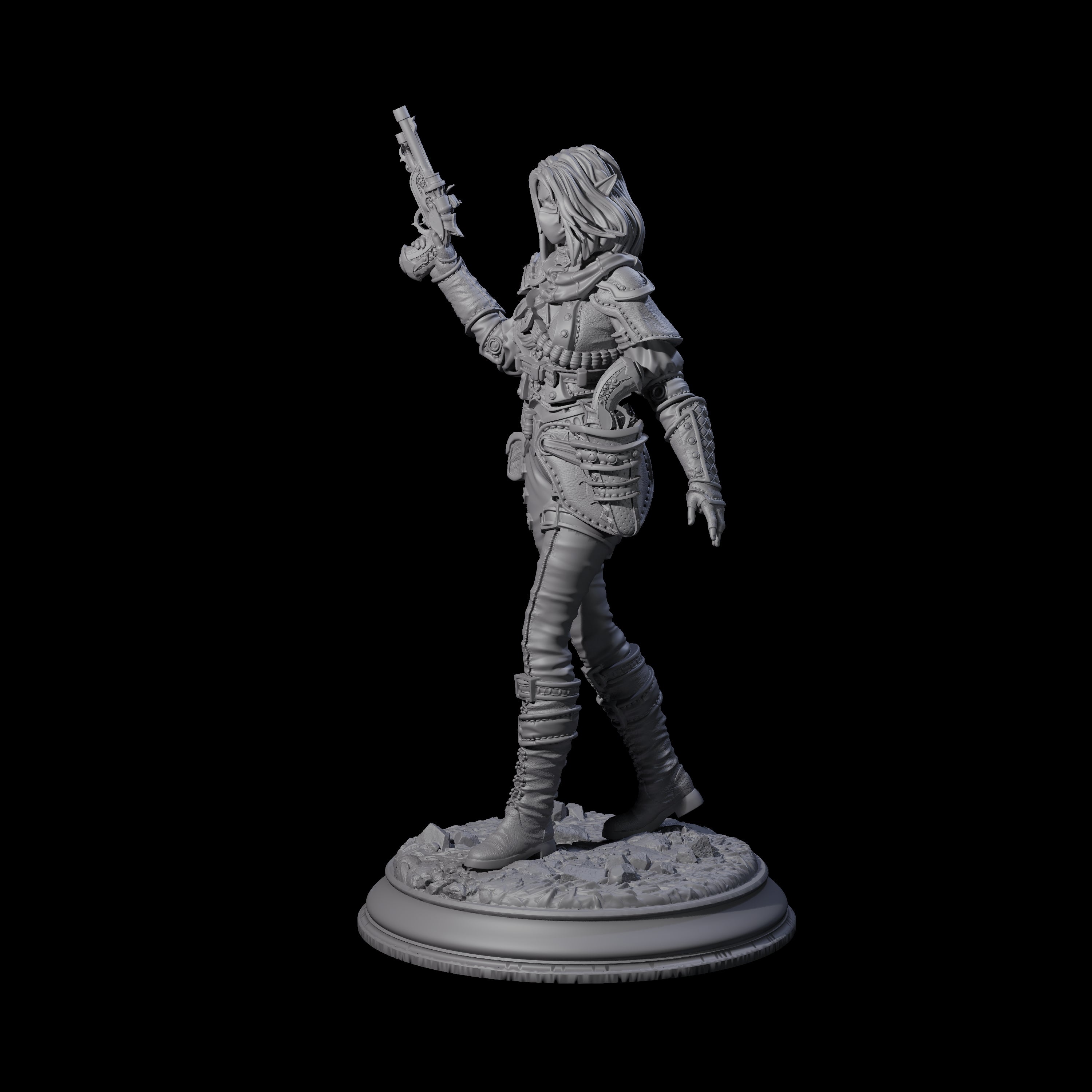 Lethal Gunslinger Miniature for Dungeons and Dragons, Pathfinder or other TTRPGs
