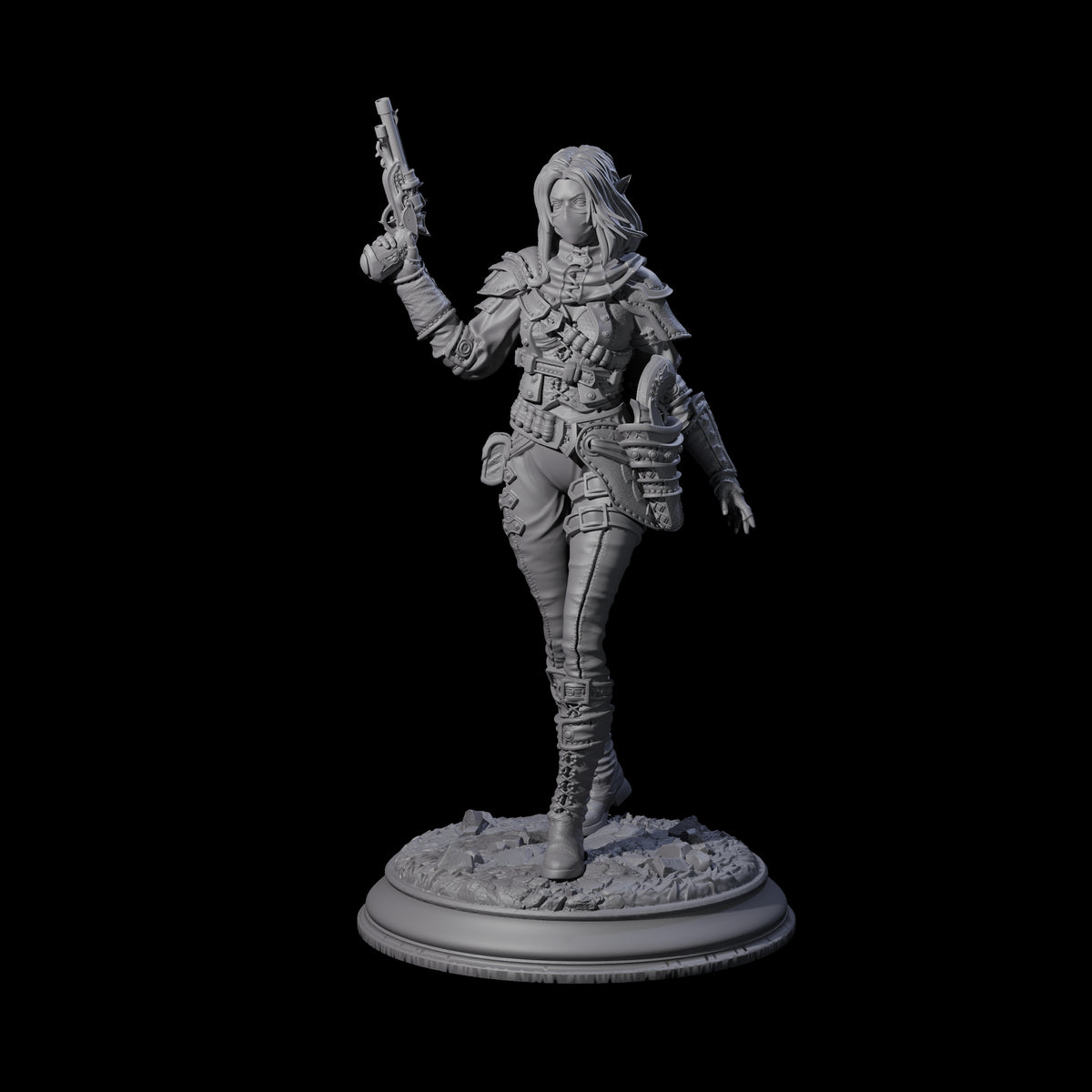 Lethal Gunslinger Miniature for Dungeons and Dragons, Pathfinder or other TTRPGs