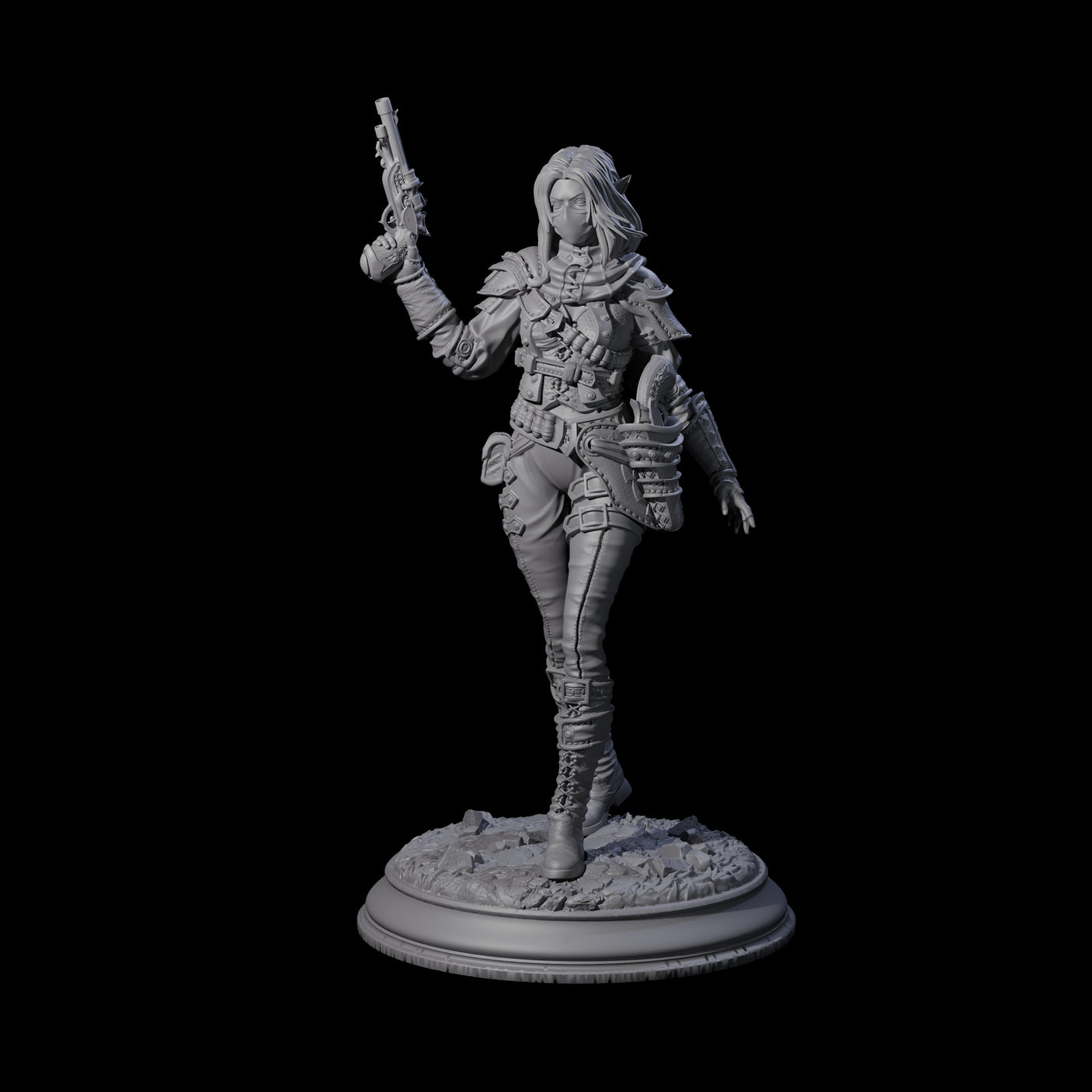 Lethal Gunslinger Miniature for Dungeons and Dragons, Pathfinder or other TTRPGs