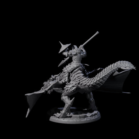 Lethal Wyvern Rider C Miniature for Dungeons and Dragons, Pathfinder or other TTRPGs