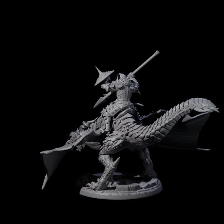 Lethal Wyvern Rider C Miniature for Dungeons and Dragons, Pathfinder or other TTRPGs