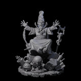 Levitating Gnome Wizard Miniature for Dungeons and Dragons, Pathfinder or other TTRPGs
