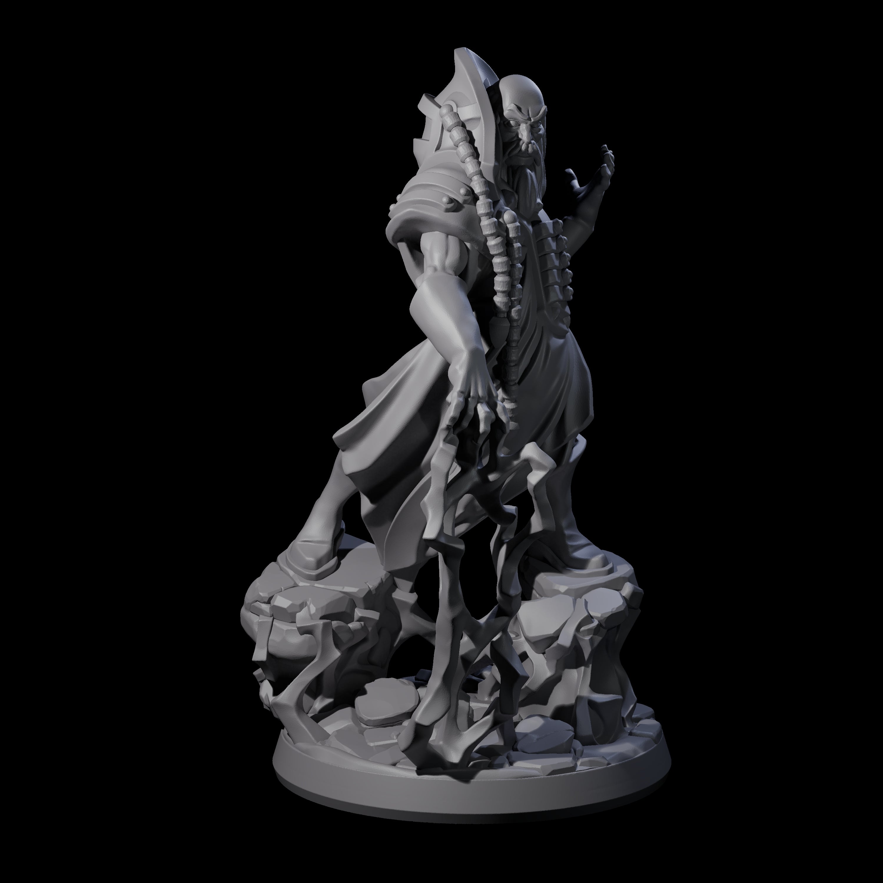 Levitating Master Wizard Miniature for Dungeons and Dragons, Pathfinder or other TTRPGs