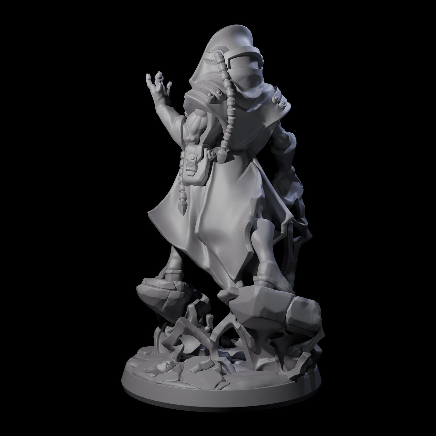 Levitating Master Wizard Miniature for Dungeons and Dragons, Pathfinder or other TTRPGs