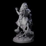 Levitating Master Wizard Miniature for Dungeons and Dragons, Pathfinder or other TTRPGs