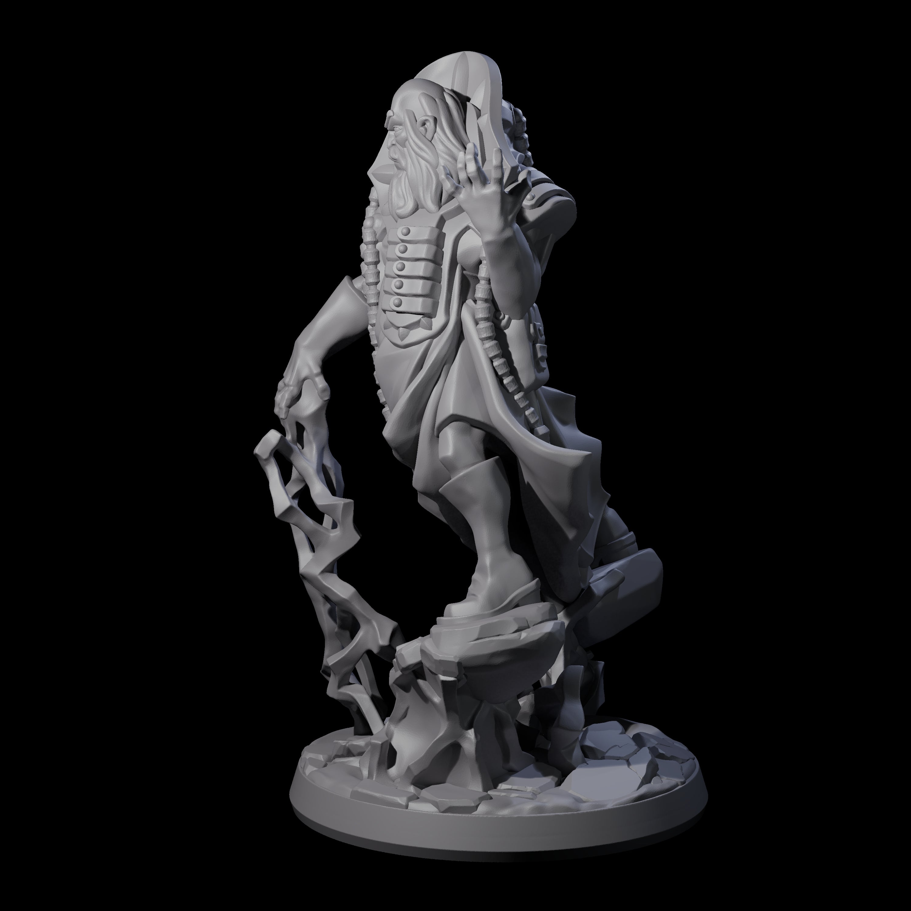 Levitating Master Wizard Miniature for Dungeons and Dragons, Pathfinder or other TTRPGs