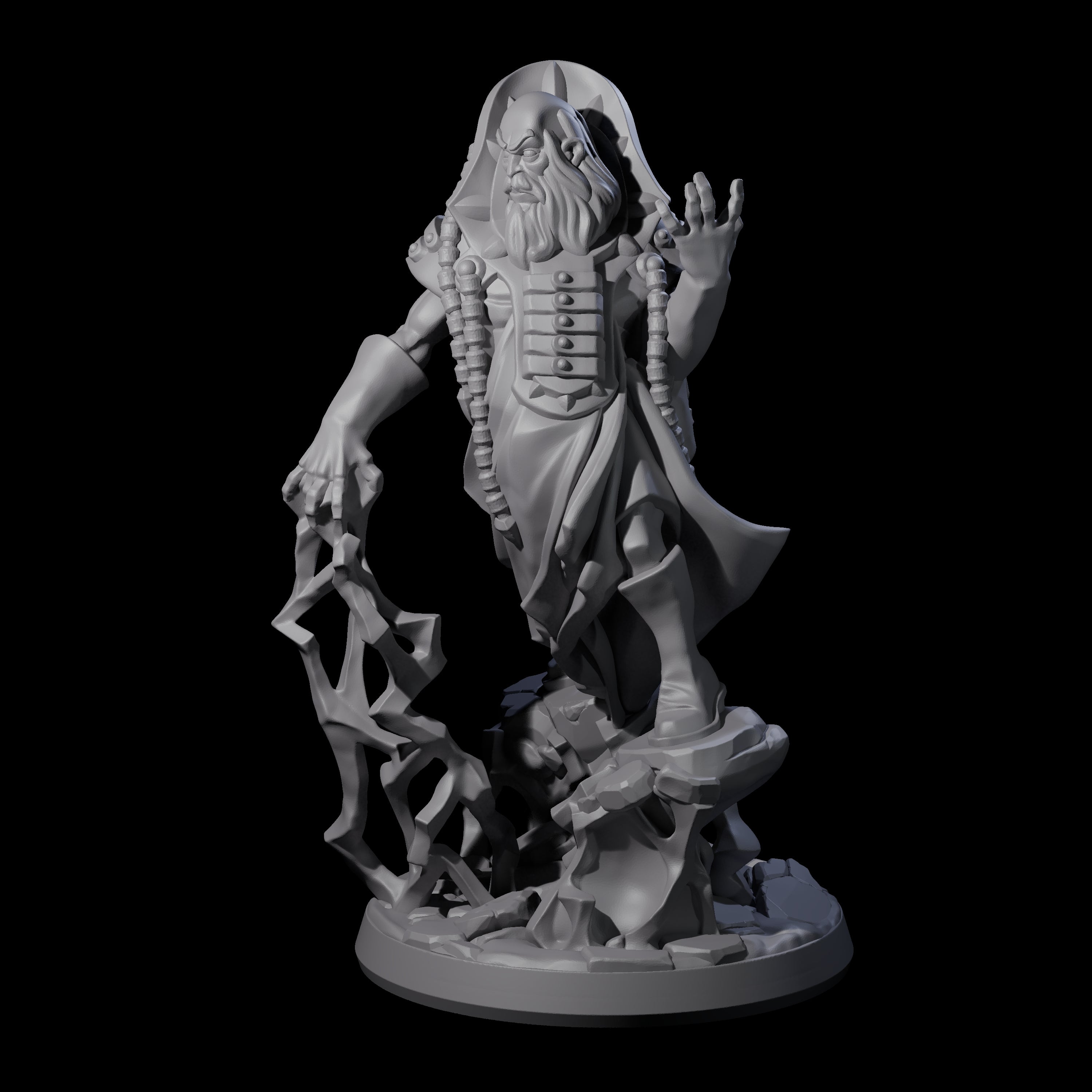 Levitating Master Wizard Miniature for Dungeons and Dragons, Pathfinder or other TTRPGs