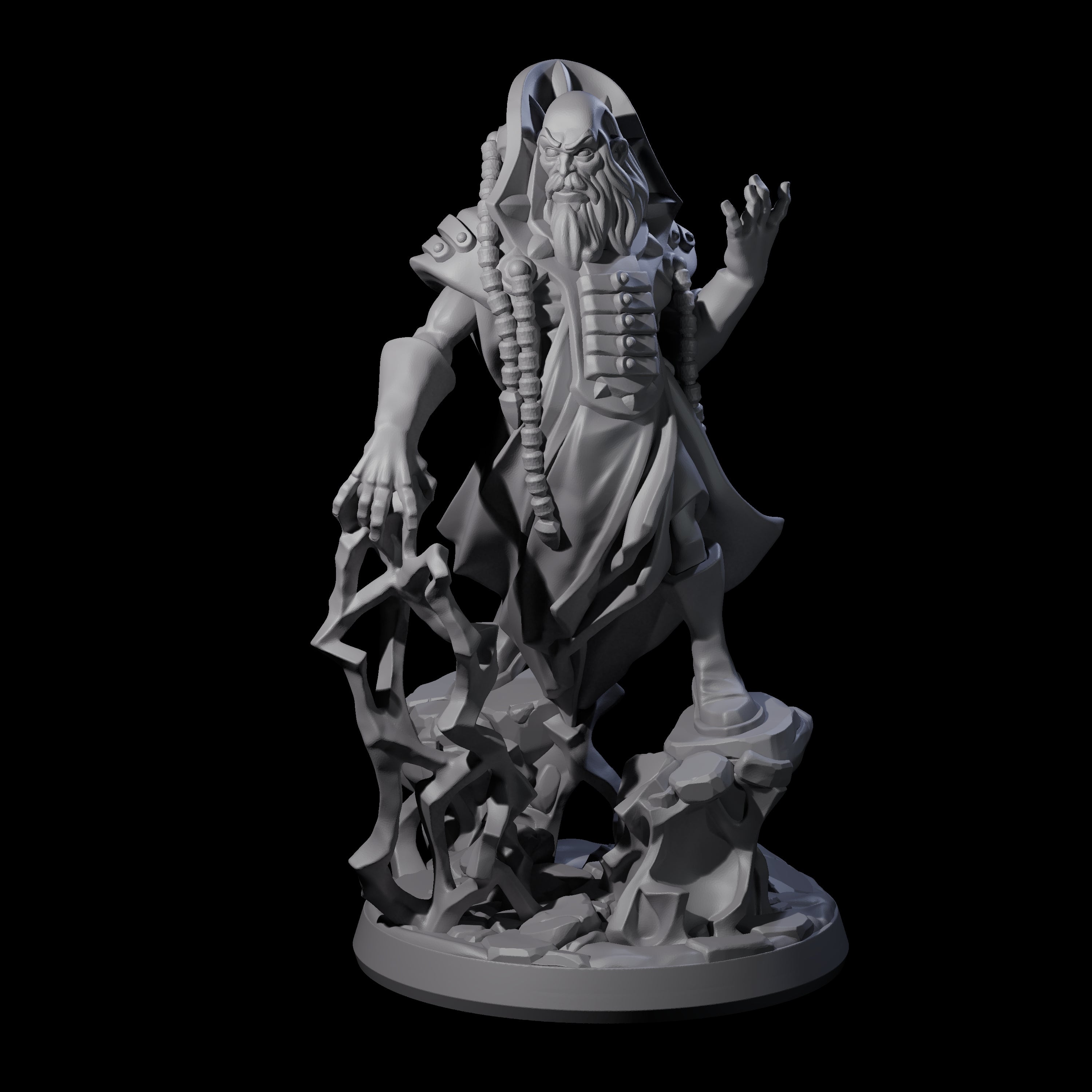 Levitating Master Wizard Miniature for Dungeons and Dragons, Pathfinder or other TTRPGs