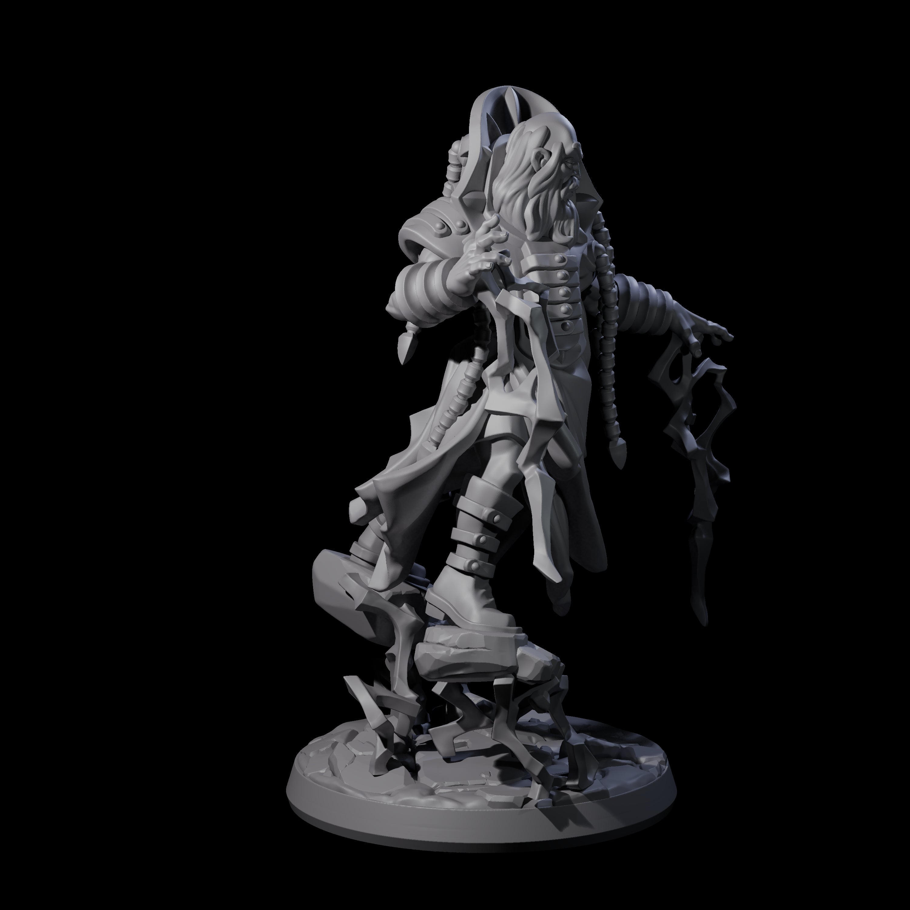 Levitating Master Wizard Miniature for Dungeons and Dragons, Pathfinder or other TTRPGs