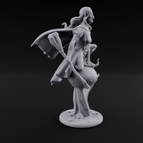 Levitating Hag Witch Miniature for Dungeons and Dragons, Pathfinder or other TTRPGs