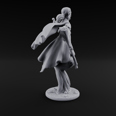Levitating Hag Witch Miniature for Dungeons and Dragons, Pathfinder or other TTRPGs