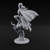 Levitating Hag Witch Miniature for Dungeons and Dragons, Pathfinder or other TTRPGs