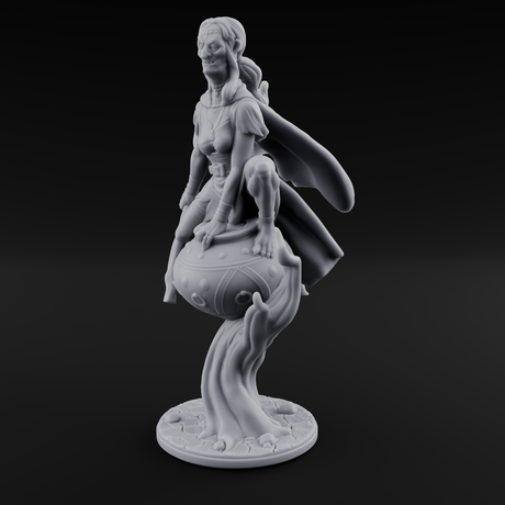 Levitating Hag Witch Miniature for Dungeons and Dragons, Pathfinder or other TTRPGs