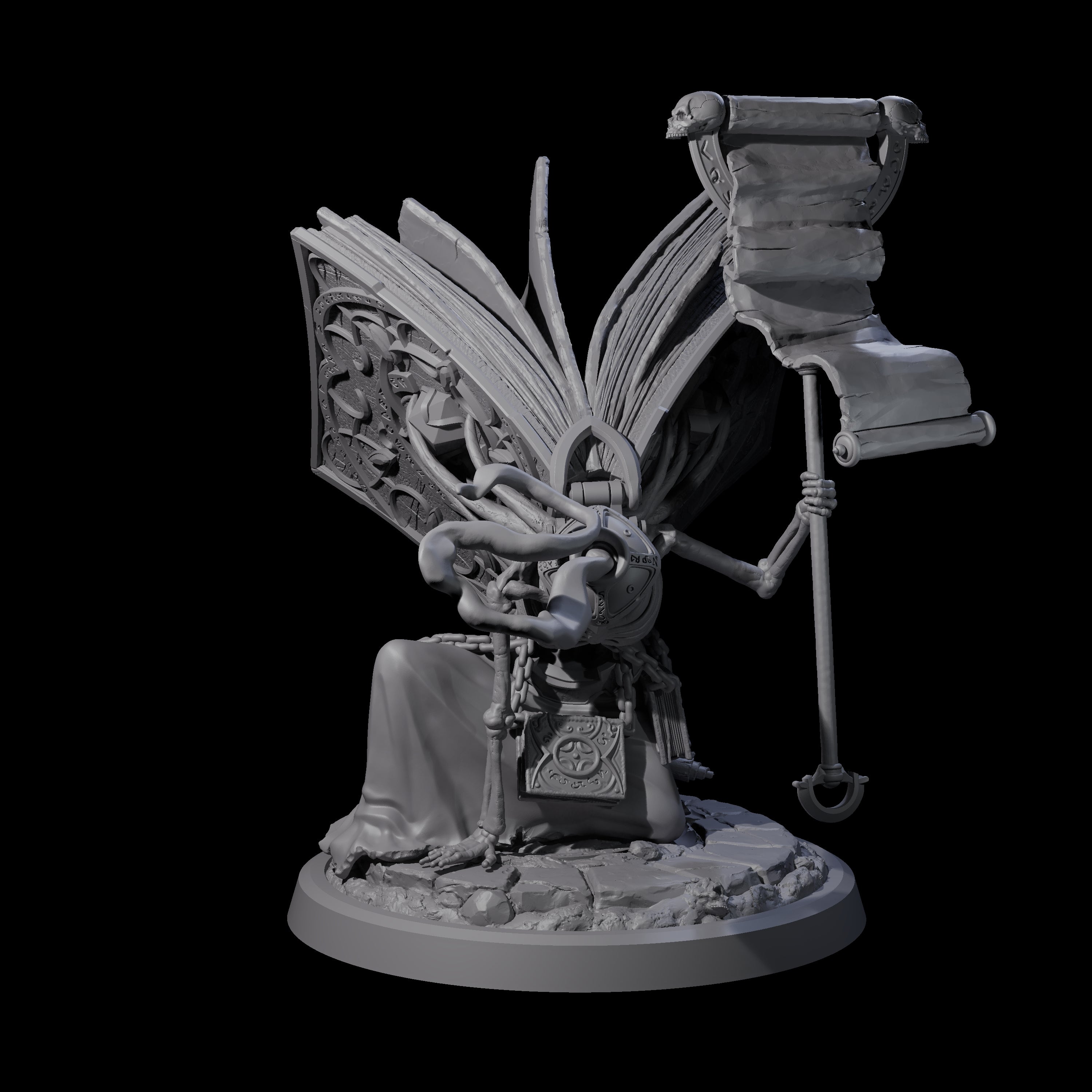 Librarian of the Dead A Miniature for Dungeons and Dragons, Pathfinder or other TTRPGs