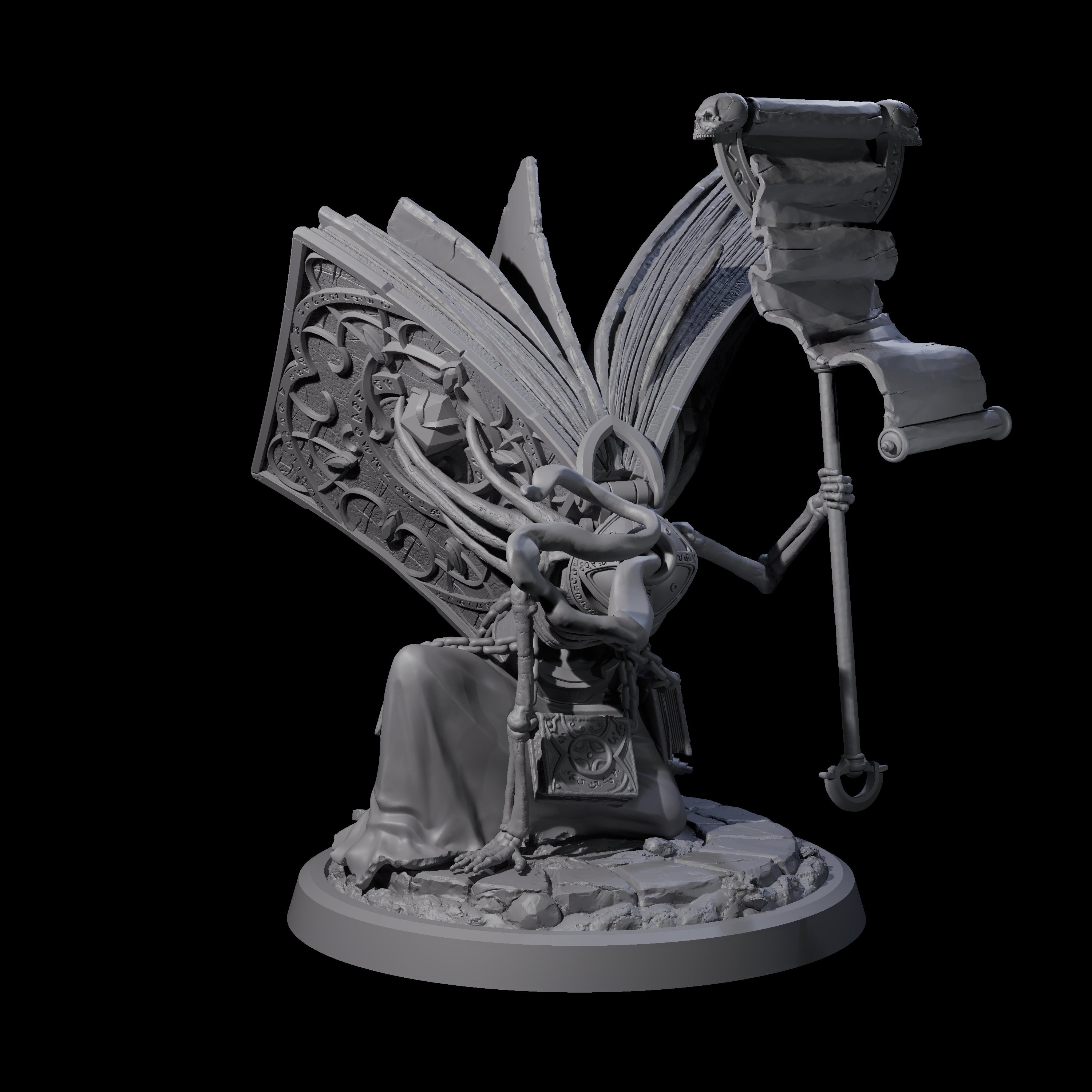 Librarian of the Dead A Miniature for Dungeons and Dragons, Pathfinder or other TTRPGs
