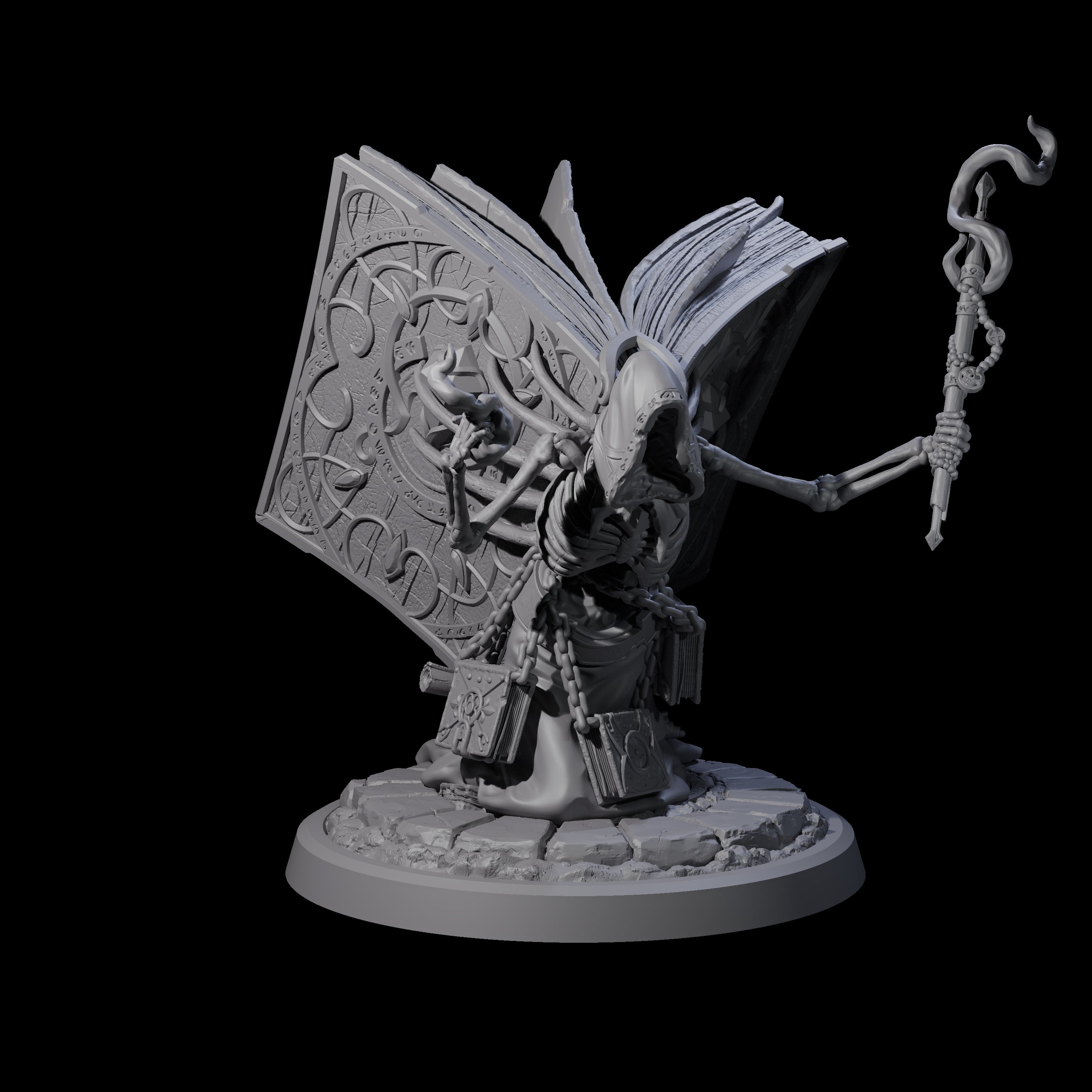 Librarian of the Dead B Miniature for Dungeons and Dragons, Pathfinder or other TTRPGs