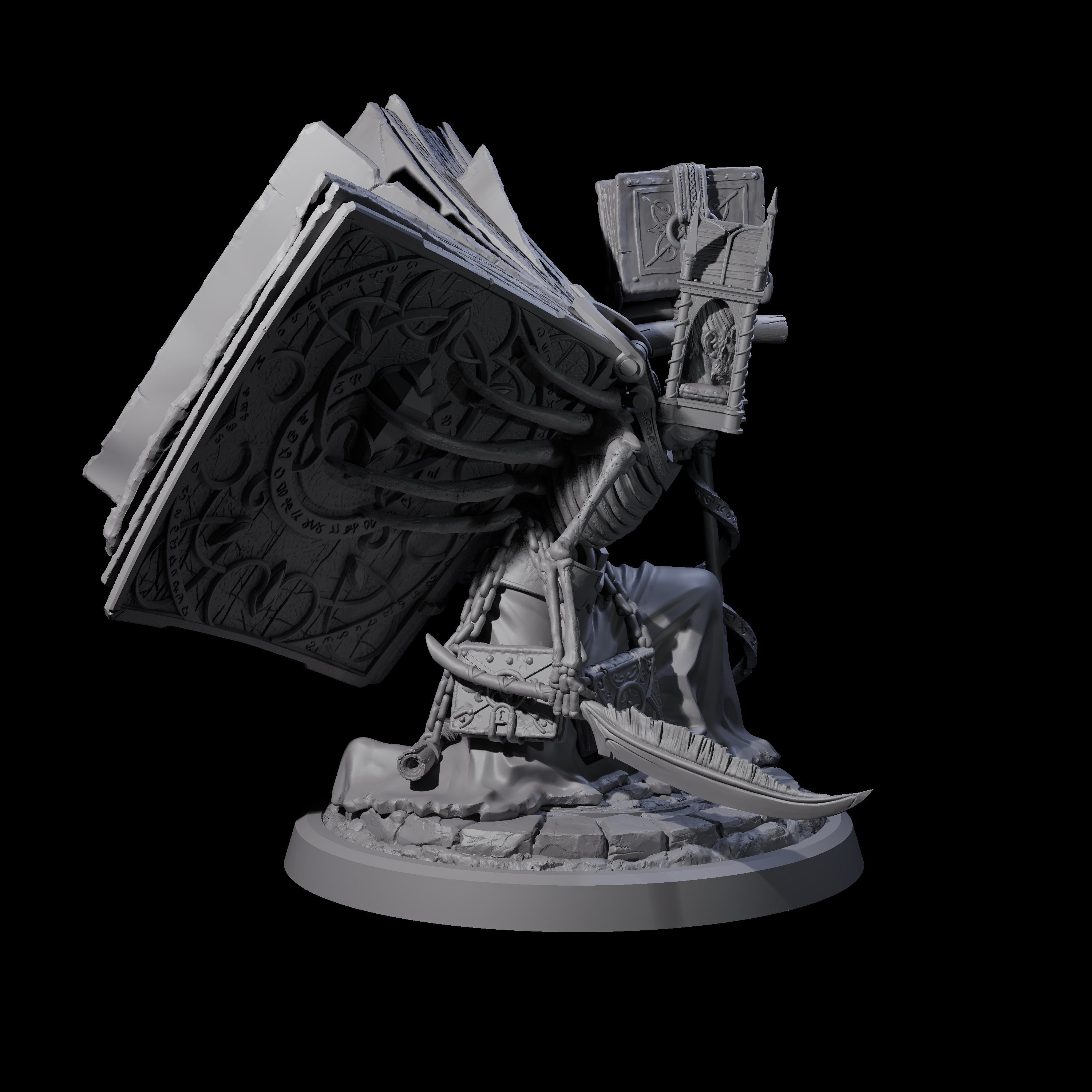 Librarian of the Dead C Miniature for Dungeons and Dragons, Pathfinder or other TTRPGs