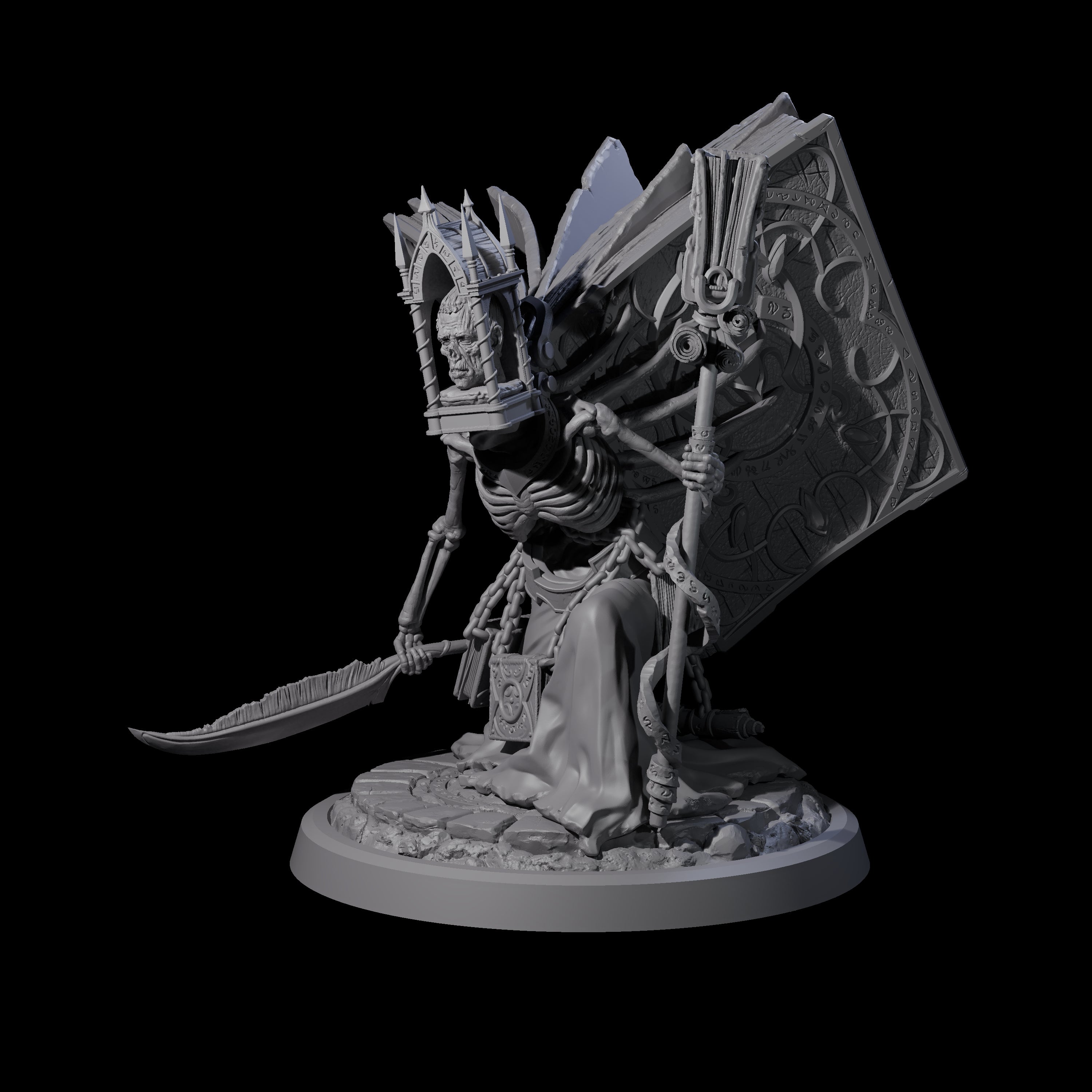 Librarian of the Dead C Miniature for Dungeons and Dragons, Pathfinder or other TTRPGs