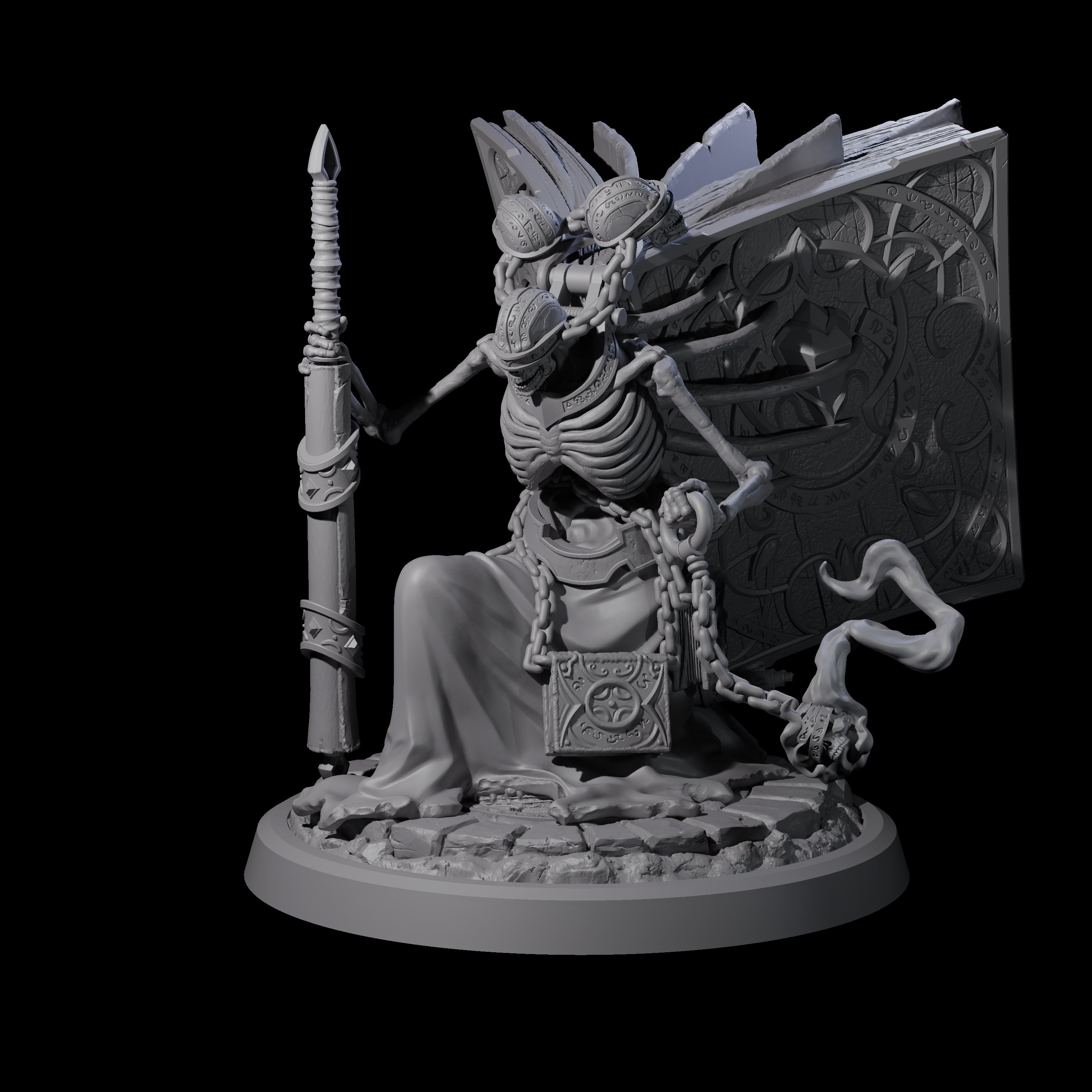 Librarian of the Dead D Miniature for Dungeons and Dragons, Pathfinder or other TTRPGs