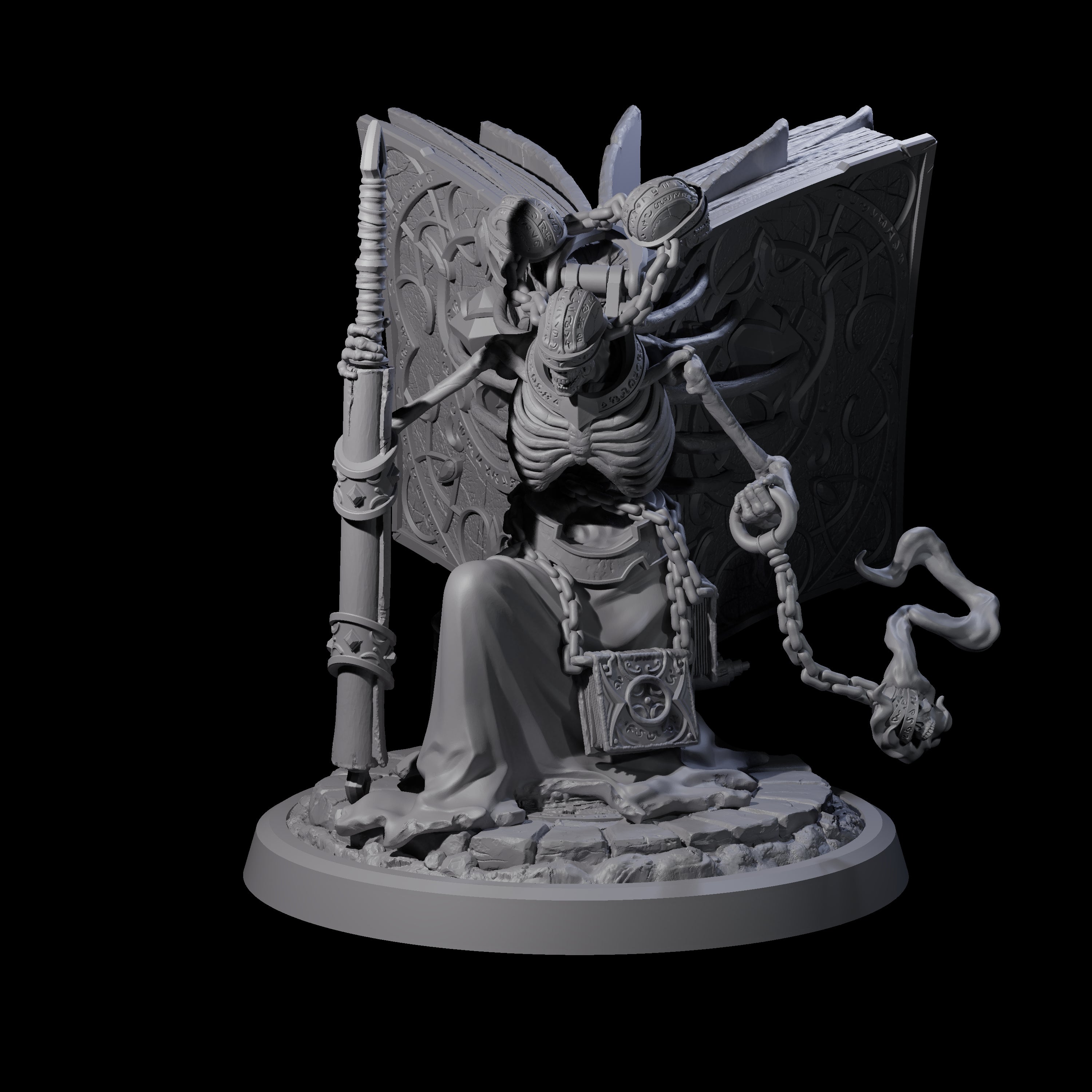 Librarian of the Dead D Miniature for Dungeons and Dragons, Pathfinder or other TTRPGs