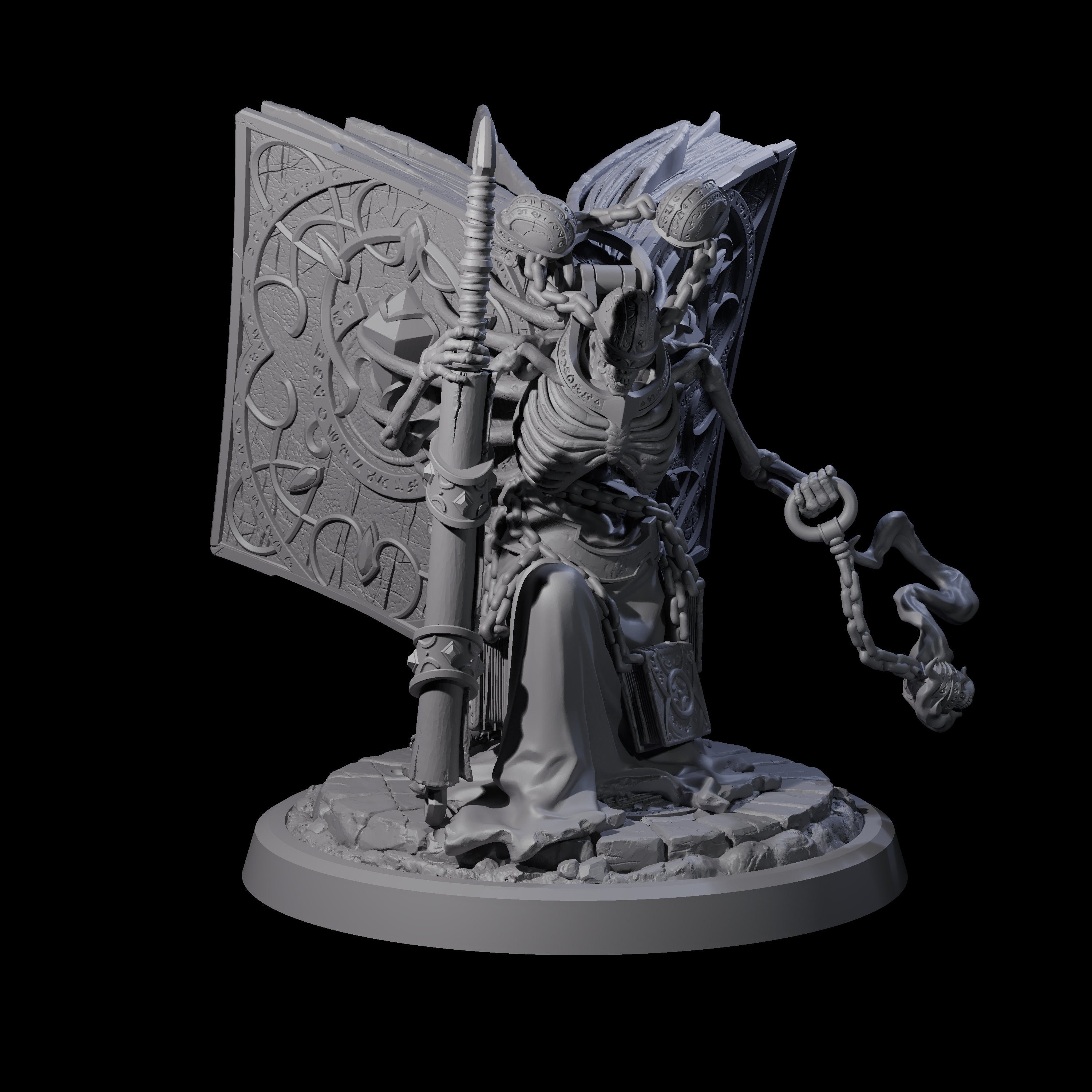 Librarian of the Dead D Miniature for Dungeons and Dragons, Pathfinder or other TTRPGs