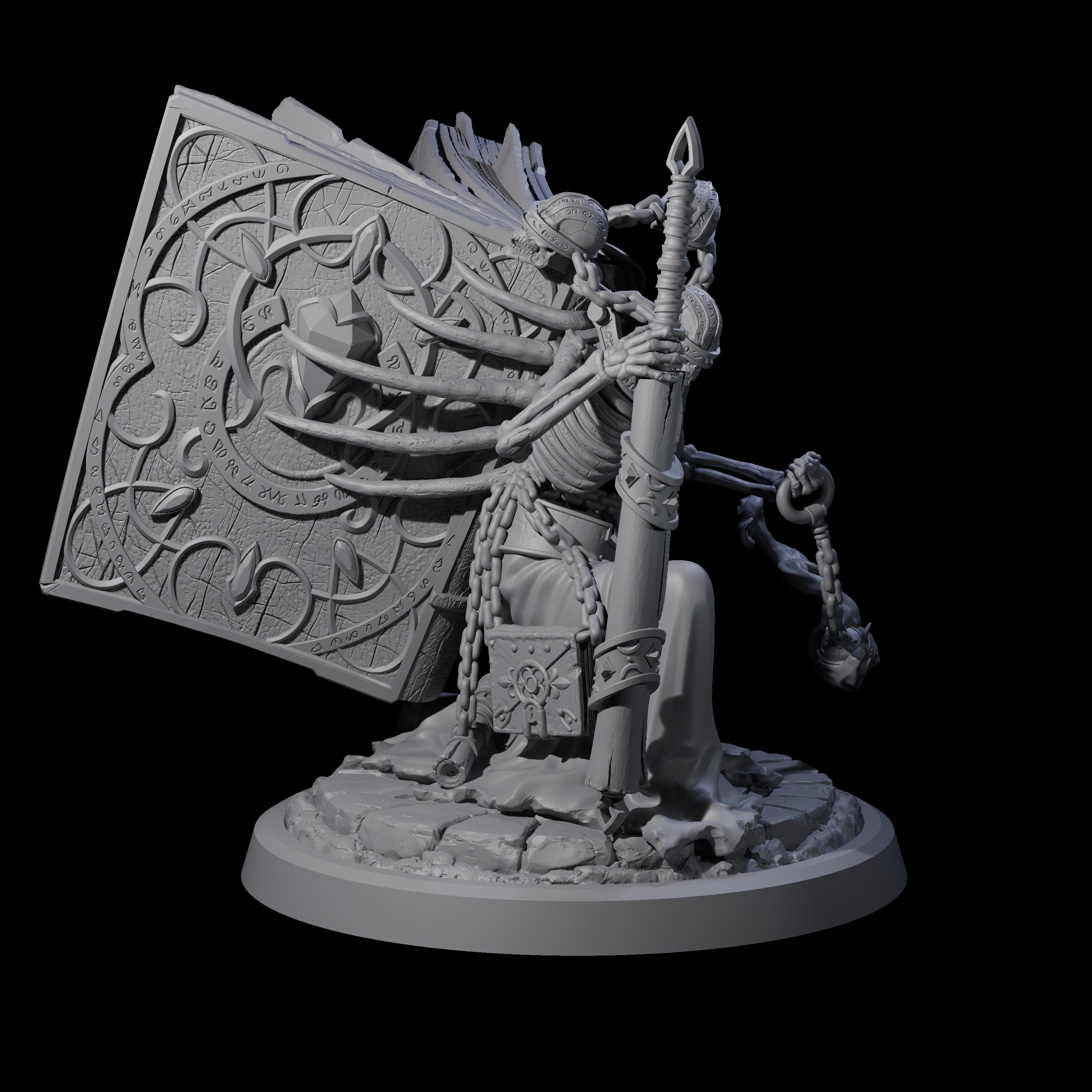 Librarian of the Dead D Miniature for Dungeons and Dragons, Pathfinder or other TTRPGs