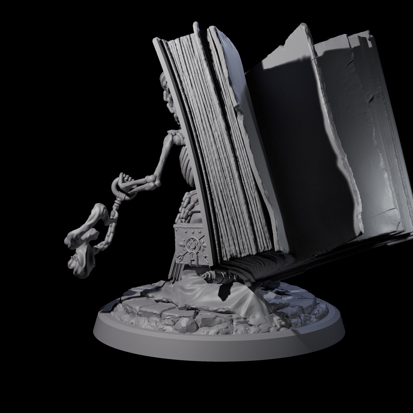 Librarian of the Dead D Miniature for Dungeons and Dragons, Pathfinder or other TTRPGs
