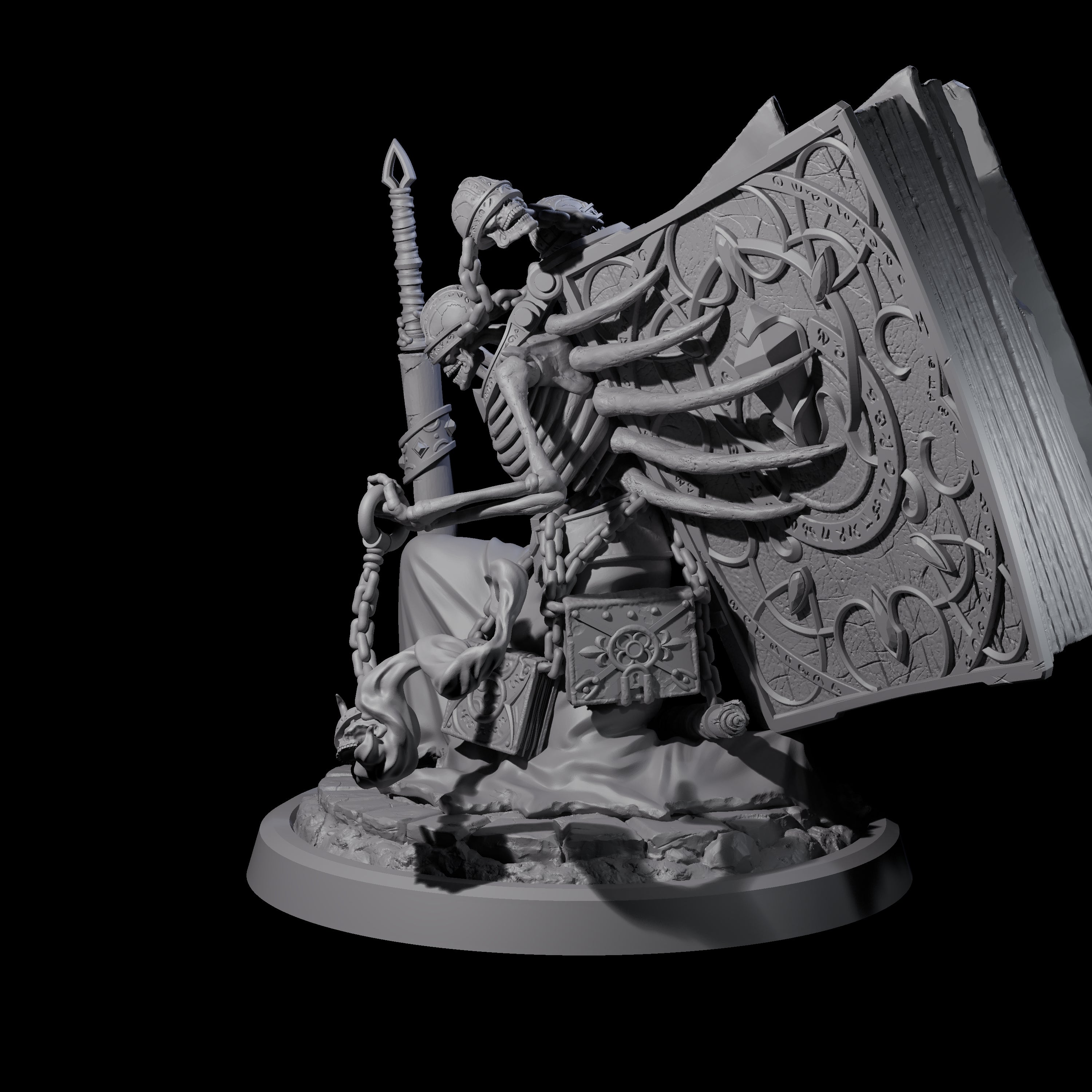 Librarian of the Dead D Miniature for Dungeons and Dragons, Pathfinder or other TTRPGs