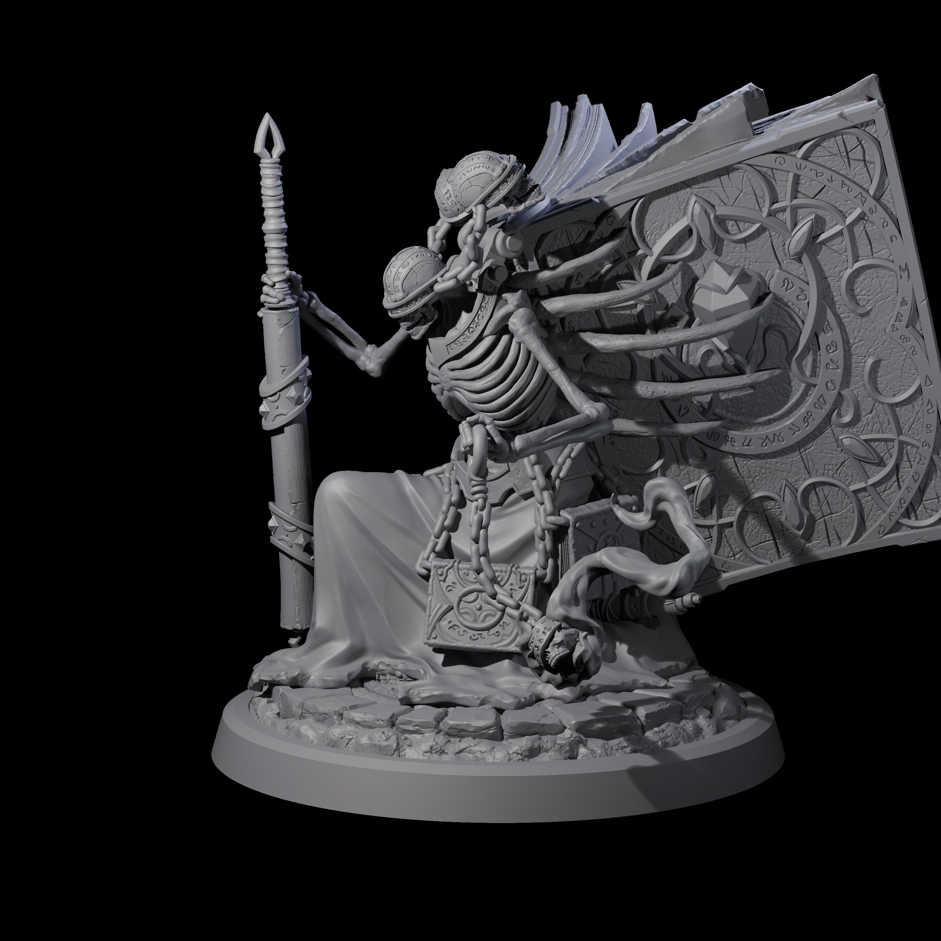 Librarian of the Dead D Miniature for Dungeons and Dragons, Pathfinder or other TTRPGs