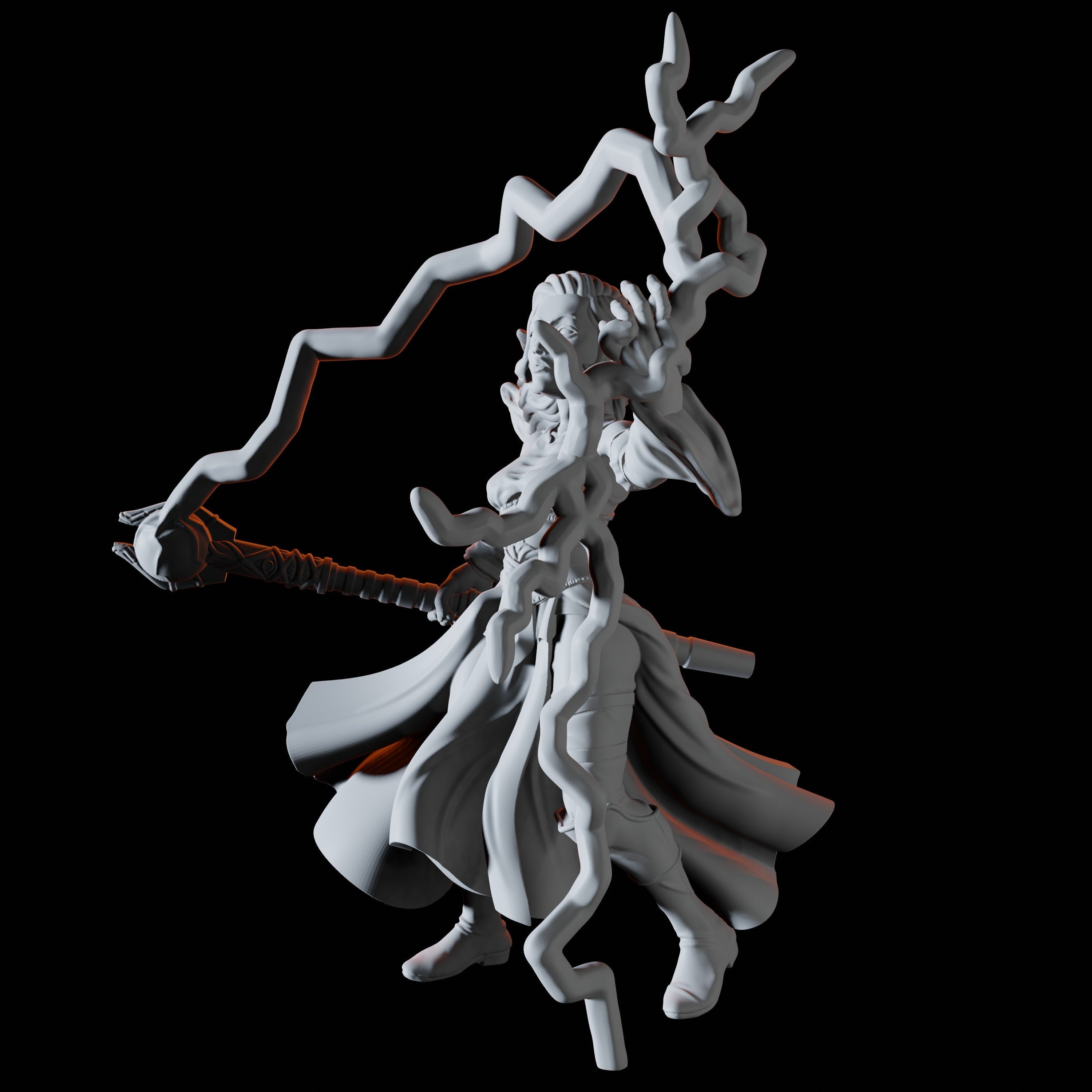 Lightning Mage Miniature for Dungeons and Dragons - Myth Forged