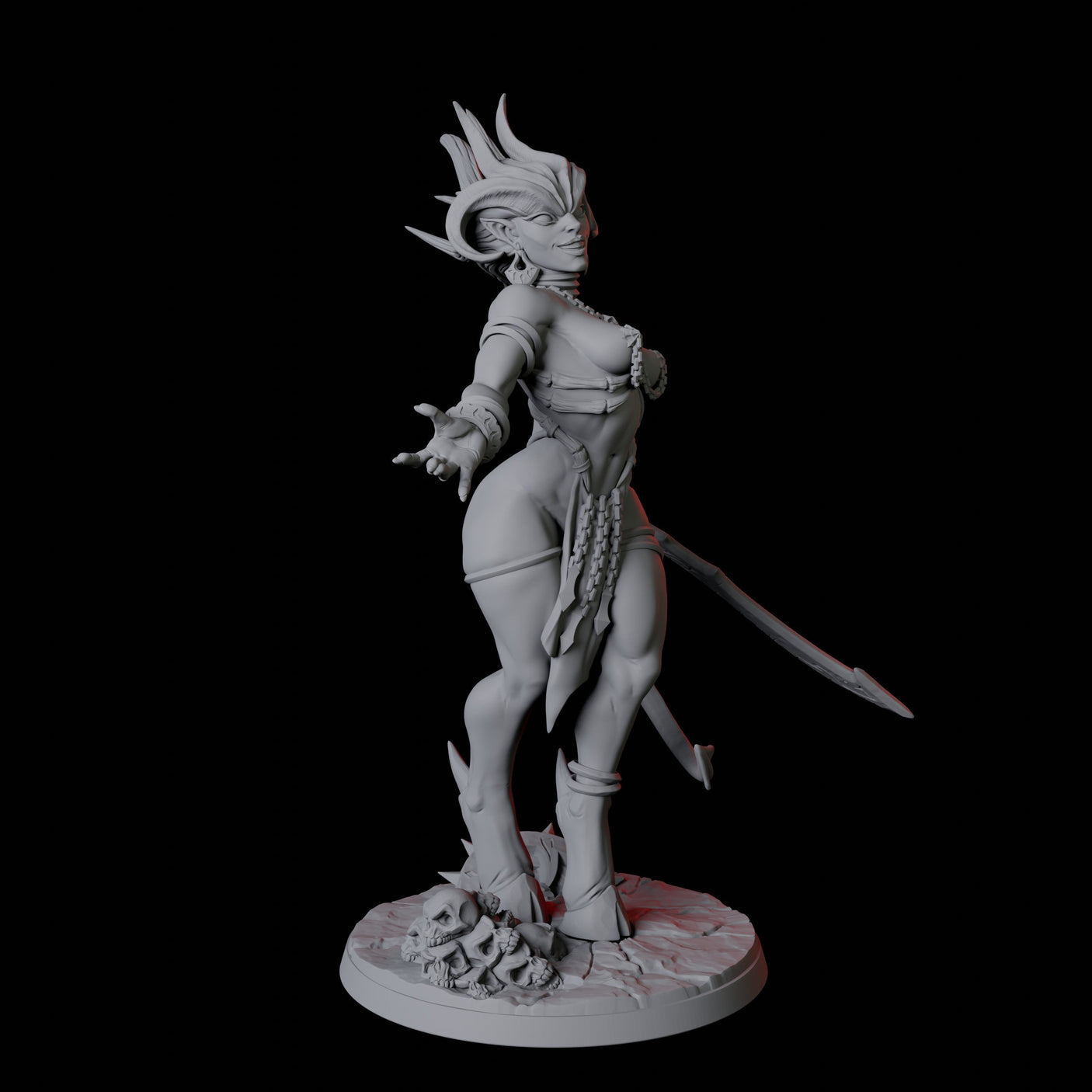Lilith Pin-up Miniature for Dungeons and Dragons, Pathfinder or other TTRPGs