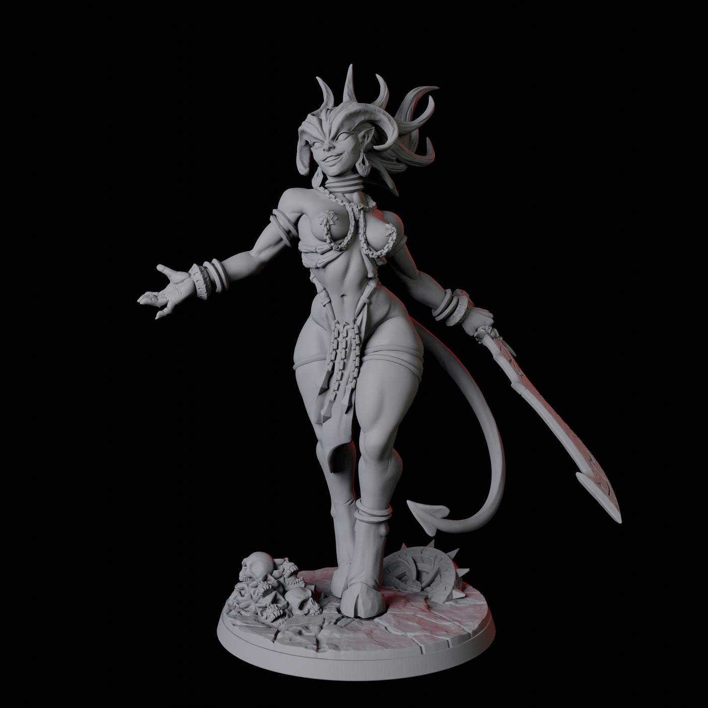 Lilith Pin-up Miniature for Dungeons and Dragons, Pathfinder or other TTRPGs