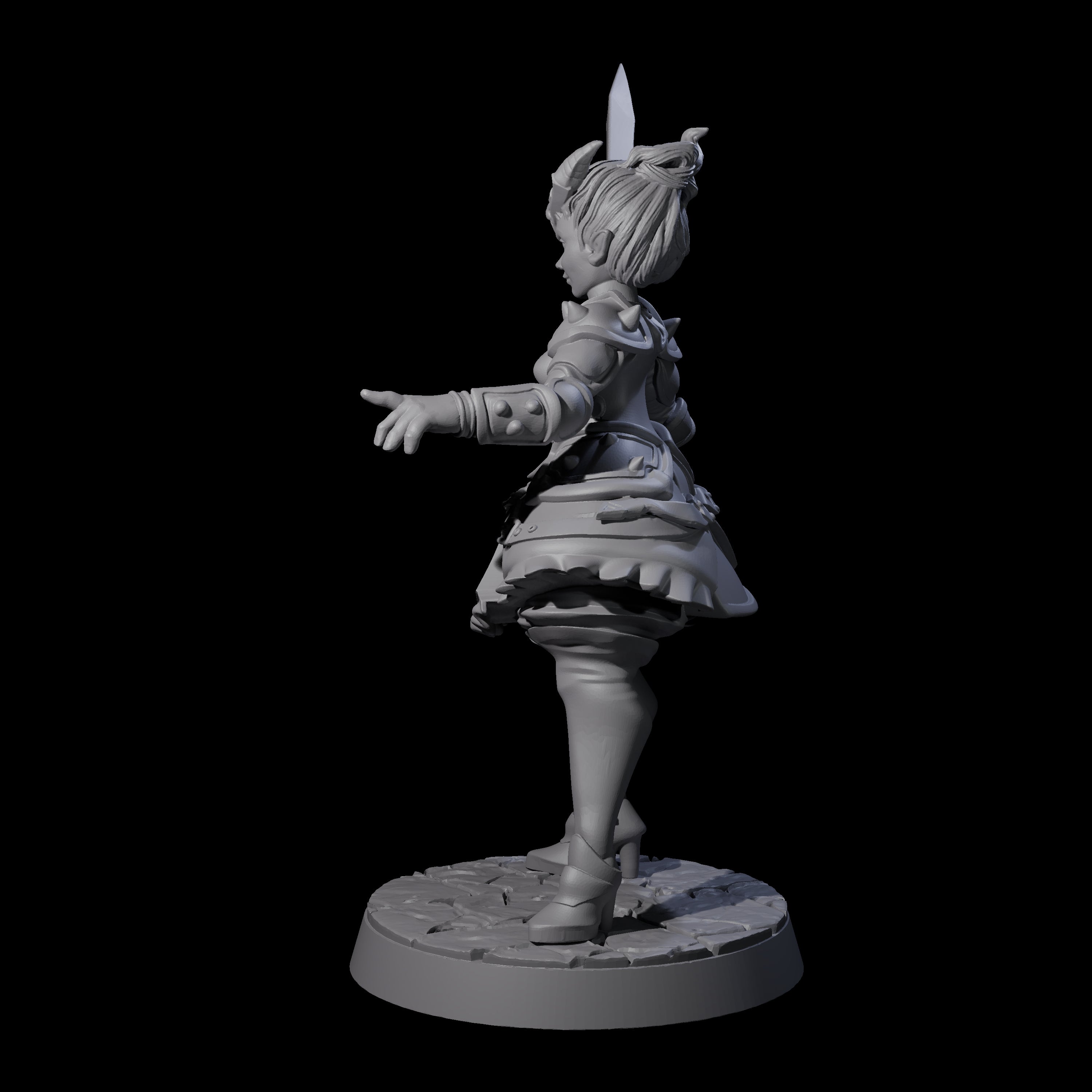 Lionheart Fighter Miniature for Dungeons and Dragons, Pathfinder or other TTRPGs