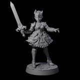 Lionheart Fighter Miniature for Dungeons and Dragons, Pathfinder or other TTRPGs