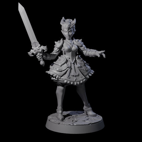 Lionheart Fighter Miniature for Dungeons and Dragons, Pathfinder or other TTRPGs