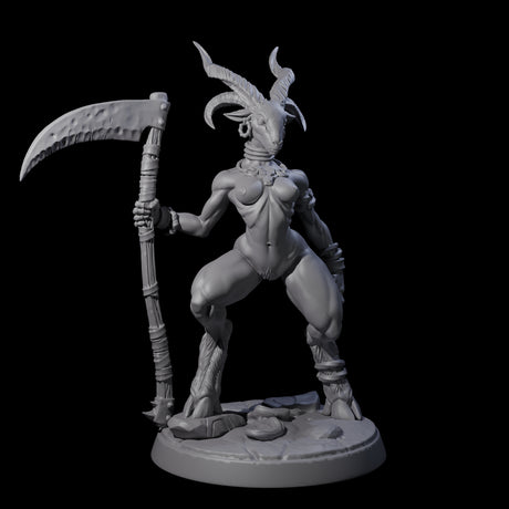 Lithe Beastwoman Miniature for Dungeons and Dragons, Pathfinder or other TTRPGs