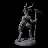 Lithe Beastwoman Miniature for Dungeons and Dragons, Pathfinder or other TTRPGs