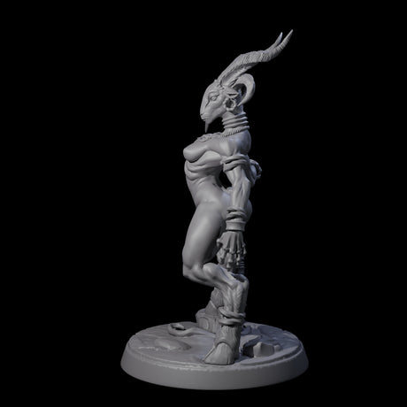 Lithe Beastwoman Miniature for Dungeons and Dragons, Pathfinder or other TTRPGs