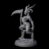 Lithe Beastwoman Miniature for Dungeons and Dragons, Pathfinder or other TTRPGs