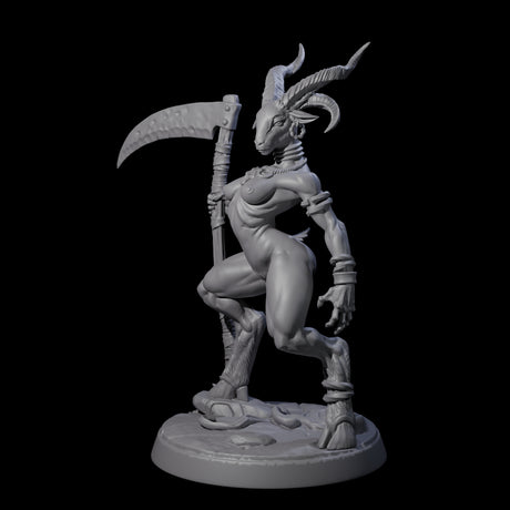 Lithe Beastwoman Miniature for Dungeons and Dragons, Pathfinder or other TTRPGs