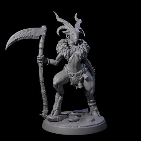 Lithe Beastwoman Miniature for Dungeons and Dragons, Pathfinder or other TTRPGs