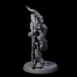 Lithe Beastwoman Miniature for Dungeons and Dragons, Pathfinder or other TTRPGs