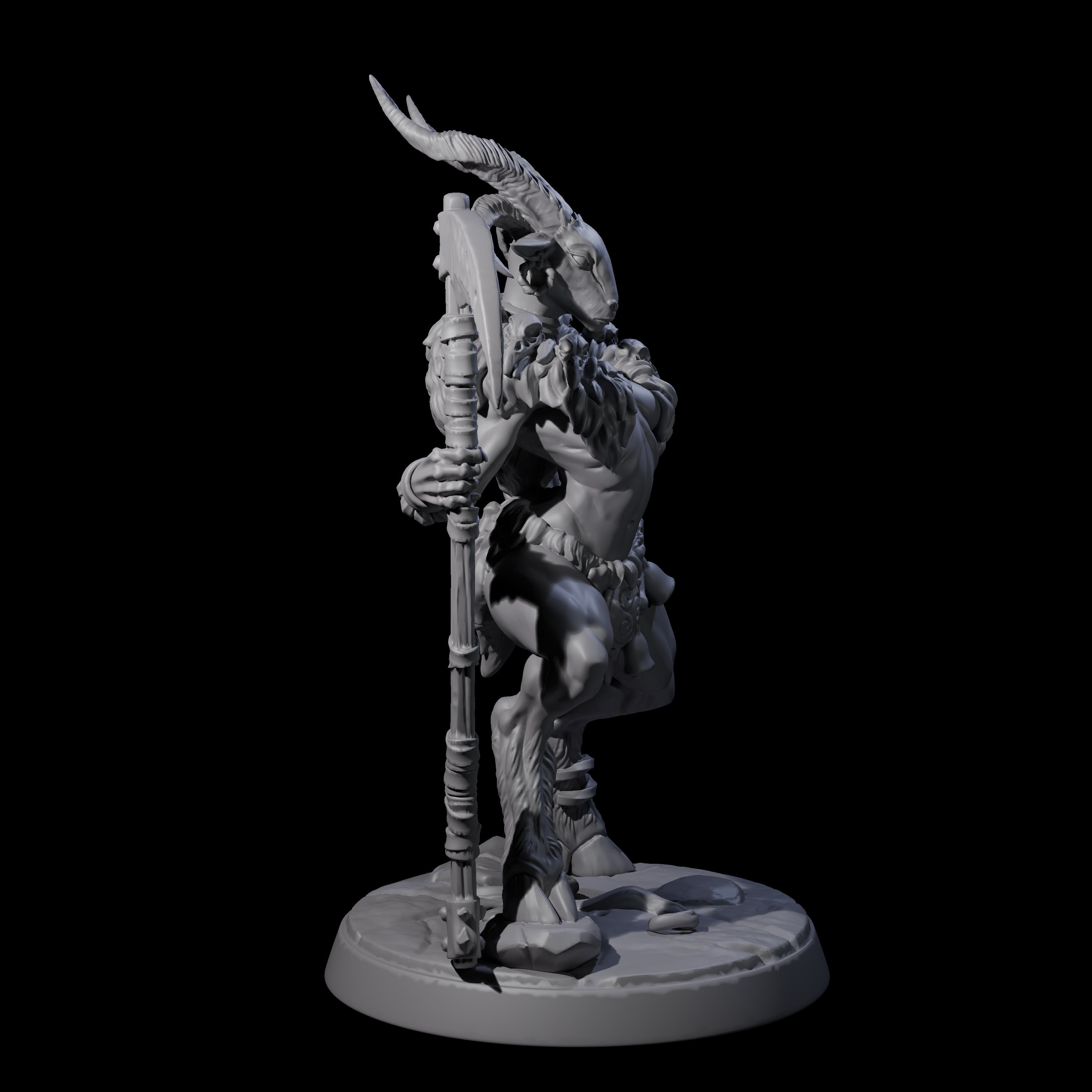 Lithe Beastwoman Miniature for Dungeons and Dragons, Pathfinder or other TTRPGs